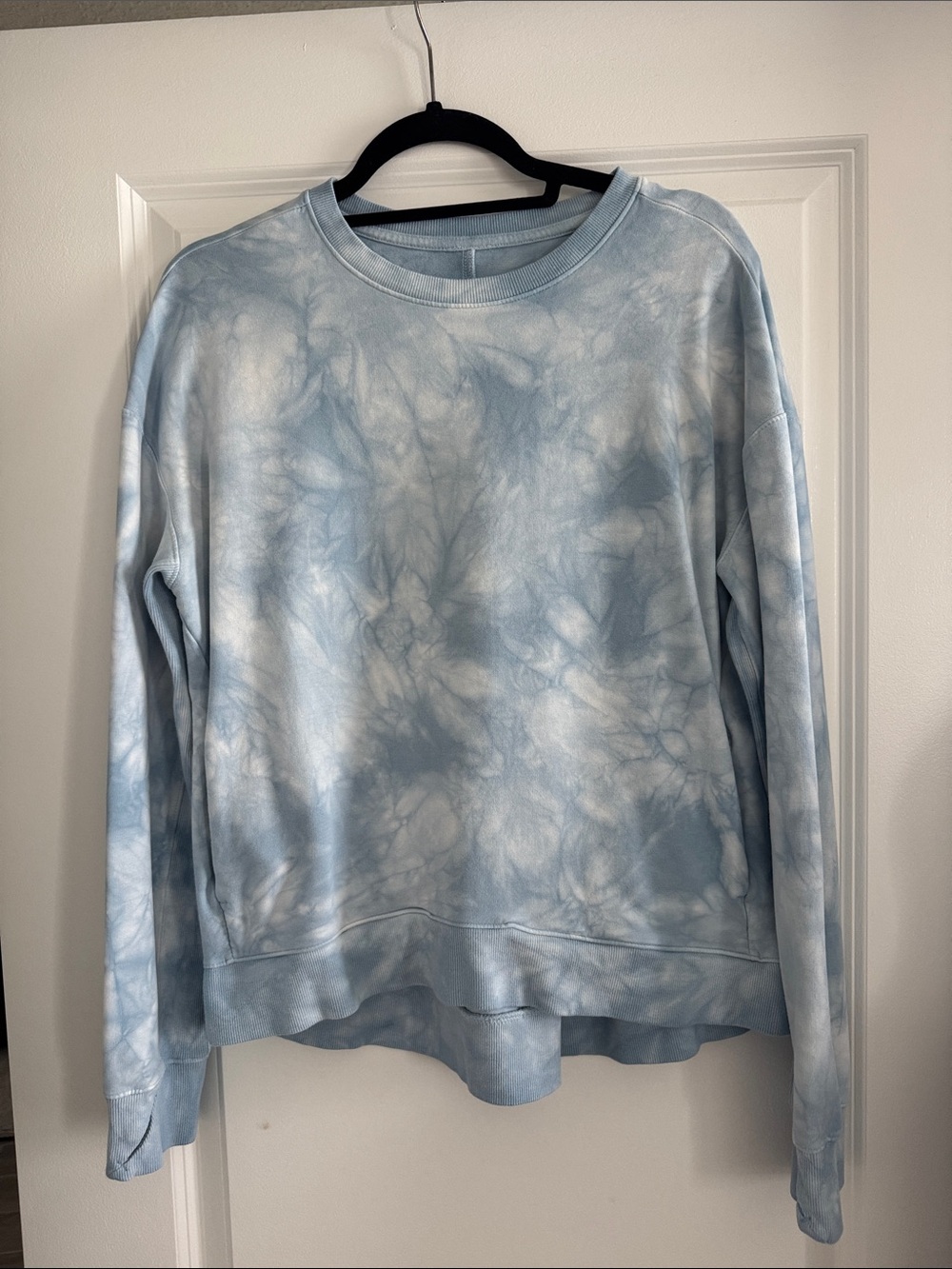 Target Sky Blue and White Tie-Dye Crewneck Sweater